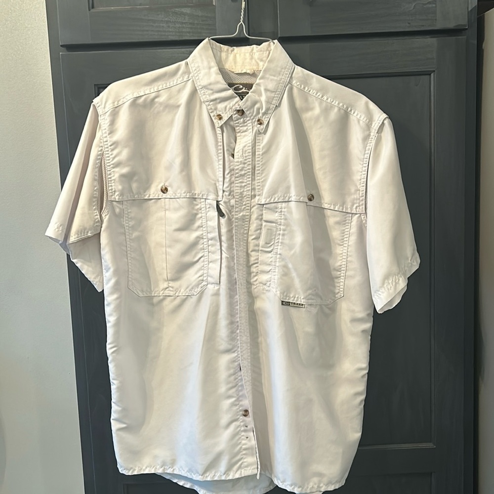 Men’s White Drake Button up size small